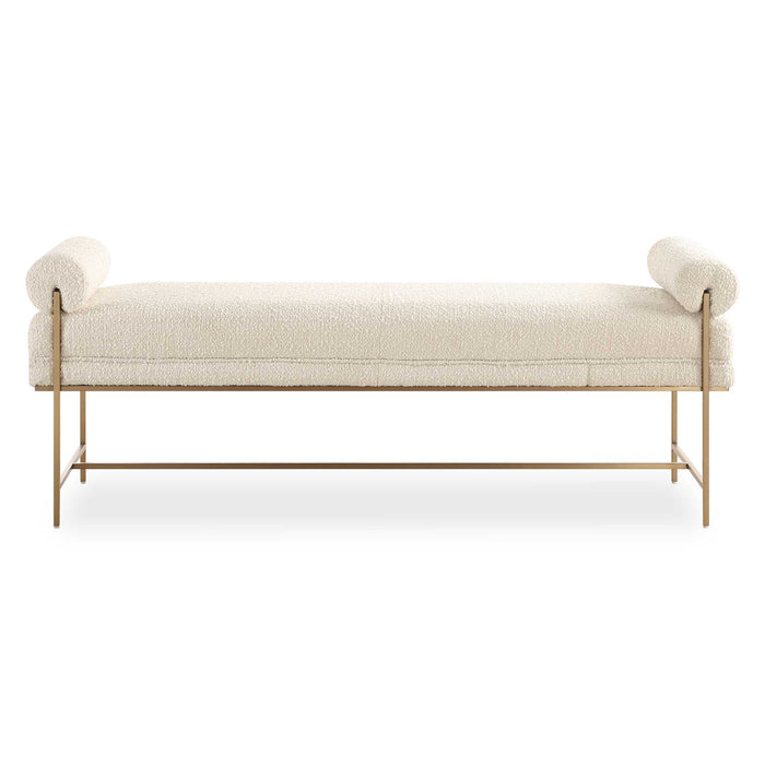 Bolster Bench Brushed Brass-Furniture-Uttermost-Lighting Design Store