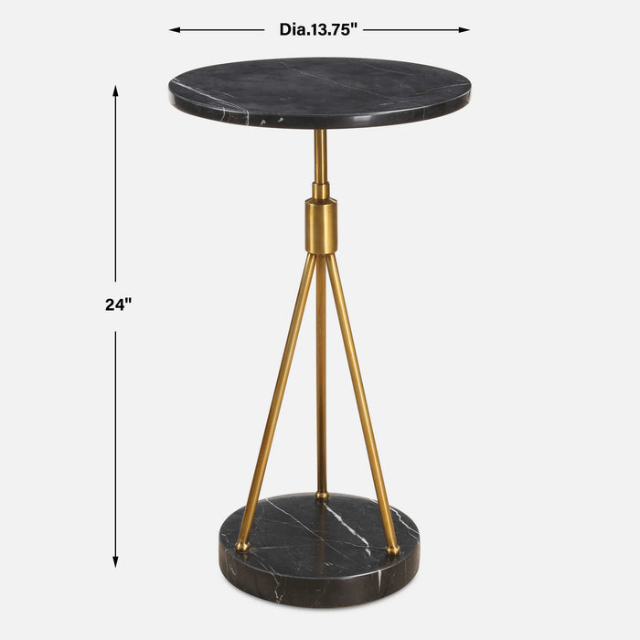 Rosston Accent Table Brass-Furniture-Uttermost-Lighting Design Store