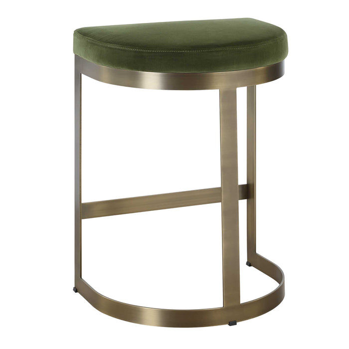 Ivanna Counter Stool Forged Iron-Furniture-Uttermost-Lighting Design Store