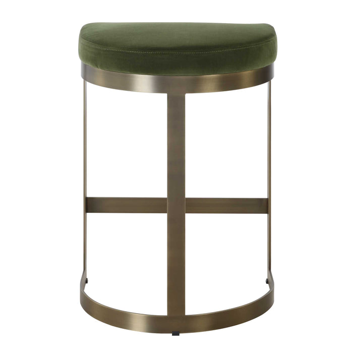 Ivanna Counter Stool Forged Iron-Furniture-Uttermost-Lighting Design Store