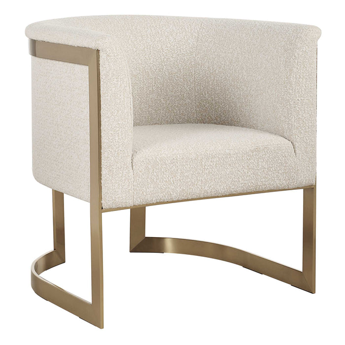 Bellina Chair Brushed Gold-Furniture-Uttermost-Lighting Design Store