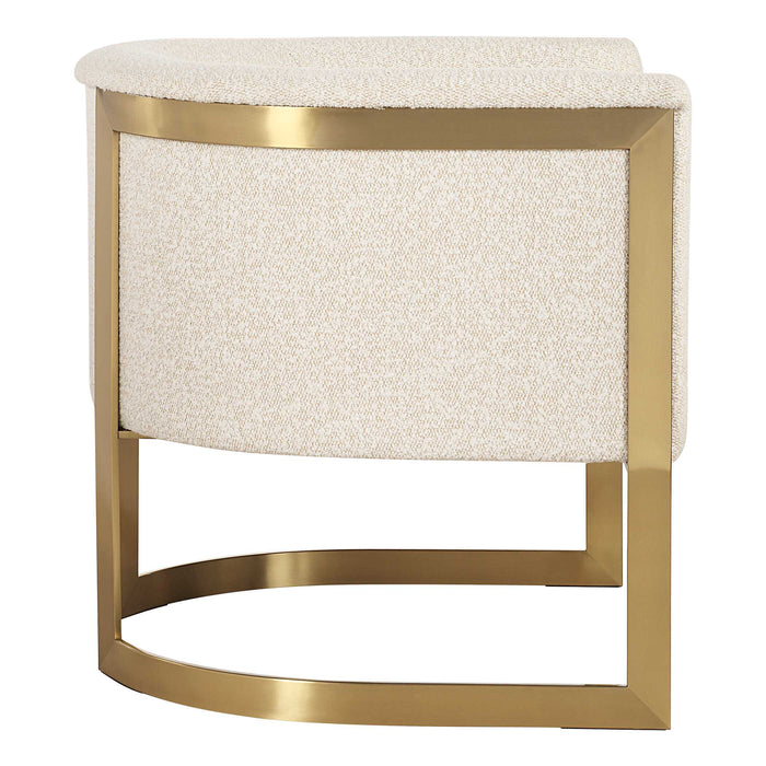 Bellina Chair Brushed Gold-Furniture-Uttermost-Lighting Design Store