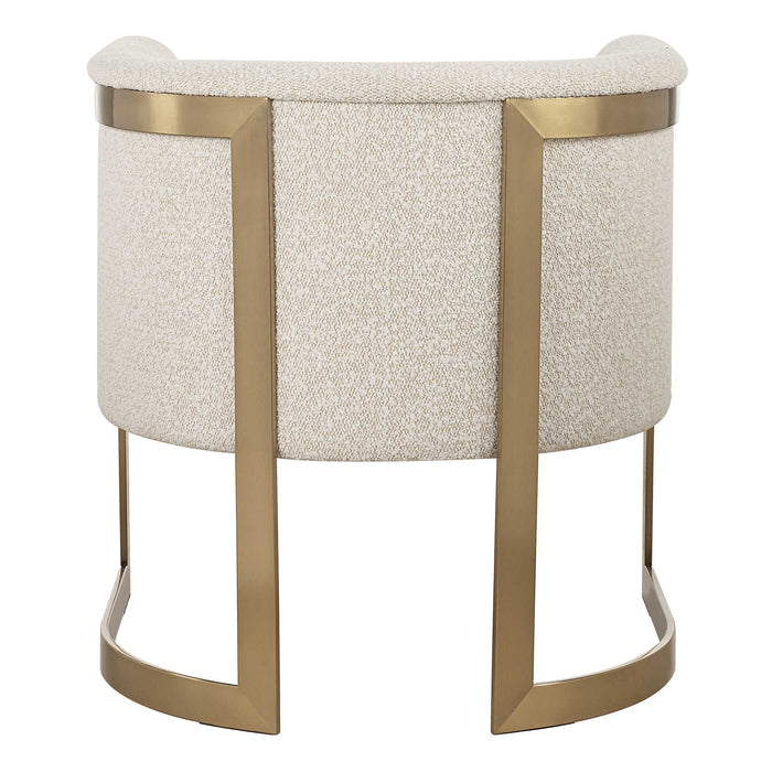 Bellina Chair Brushed Gold-Furniture-Uttermost-Lighting Design Store
