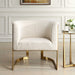 Bellina Chair Brushed Gold-Furniture-Uttermost-Lighting Design Store