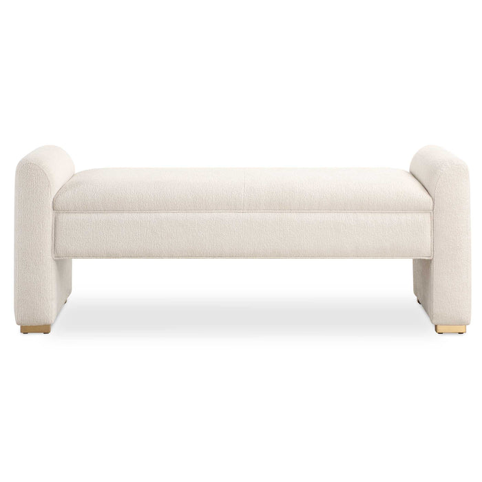 Caliste Bench Brushed Brass-Furniture-Uttermost-Lighting Design Store