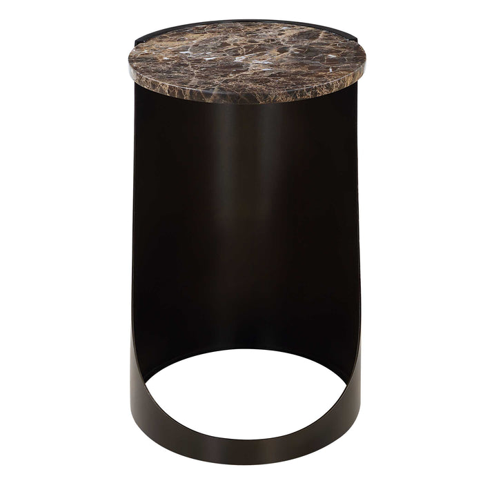 Welling Side Table Black-Furniture-Uttermost-Lighting Design Store