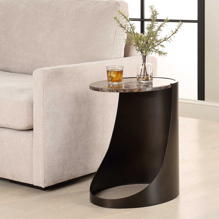Welling Side Table Black-Furniture-Uttermost-Lighting Design Store