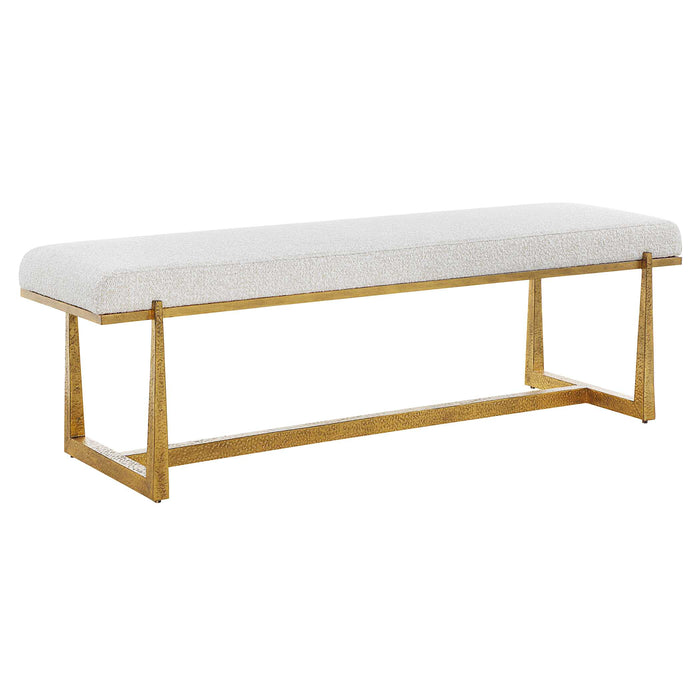 Midas Bench Antique Gold-Furniture-Uttermost-Lighting Design Store