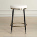 Ensemble Counter Stool Matte Black And Brushed Brass-Furniture-Uttermost-Lighting Design Store