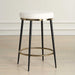 Ensemble Counter Stool Matte Black And Brushed Brass-Furniture-Uttermost-Lighting Design Store