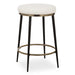 Ensemble Counter Stool Matte Black And Brushed Brass-Furniture-Uttermost-Lighting Design Store