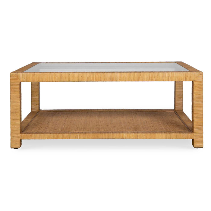 Kensing Coffee Table Natural Rattan-Furniture-Uttermost-Lighting Design Store