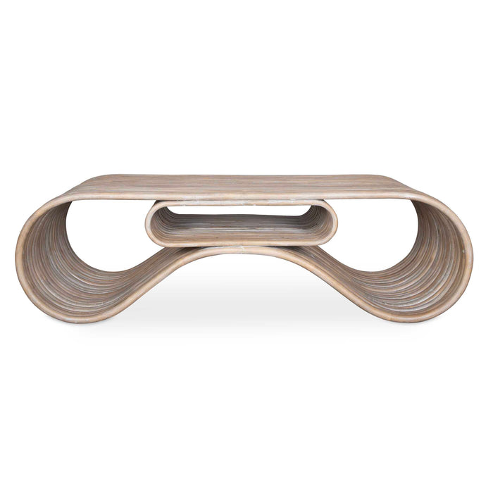 Montrose Coffee Table White-washed Rattan-Furniture-Uttermost-Lighting Design Store