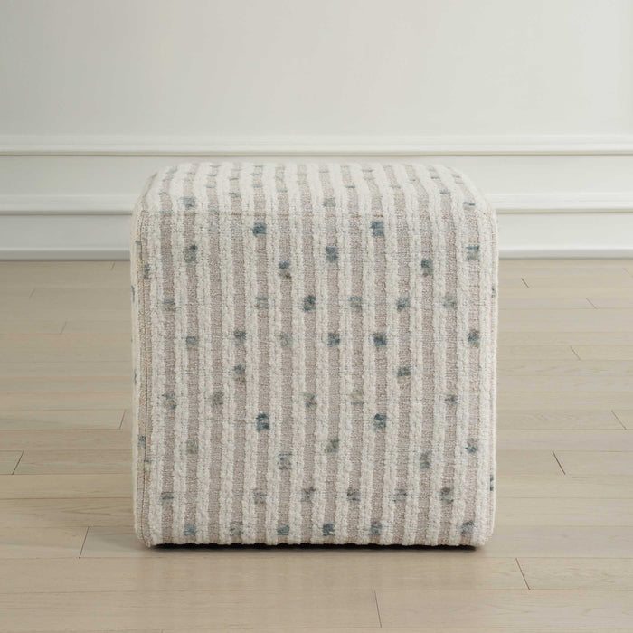 Joie Ottoman White-Furniture-Uttermost-Lighting Design Store