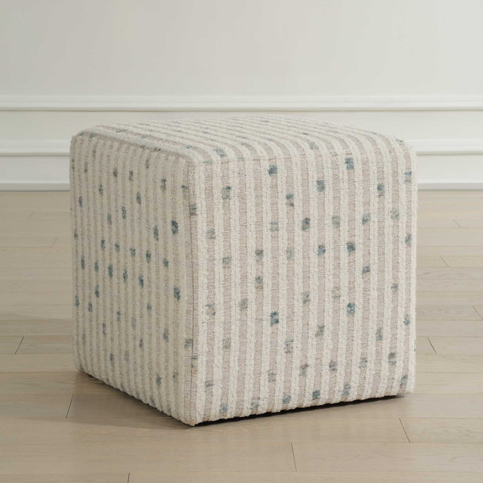 Joie Ottoman White-Furniture-Uttermost-Lighting Design Store