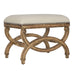 Karline Bench Antiqued Almond-Furniture-Uttermost-Lighting Design Store