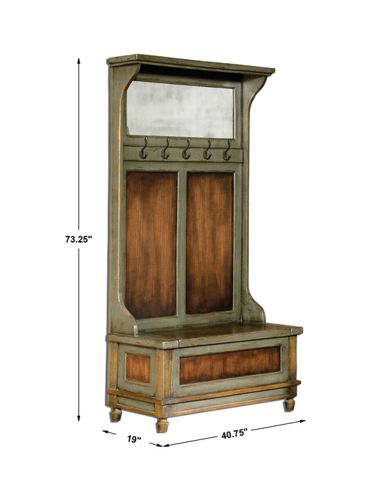Riyo Hall Tree Aged Brass-Furniture-Uttermost-Lighting Design Store