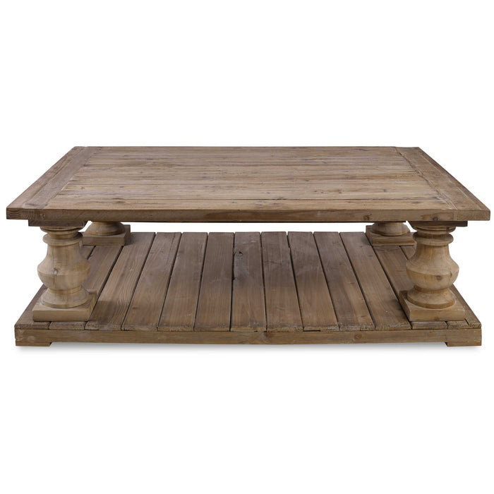 Stratford Cocktail Table Distressed Patina-Furniture-Uttermost-Lighting Design Store