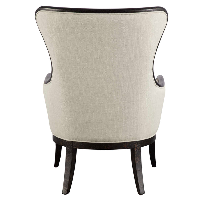 Sandy Chair Weathered Black-Furniture-Uttermost-Lighting Design Store