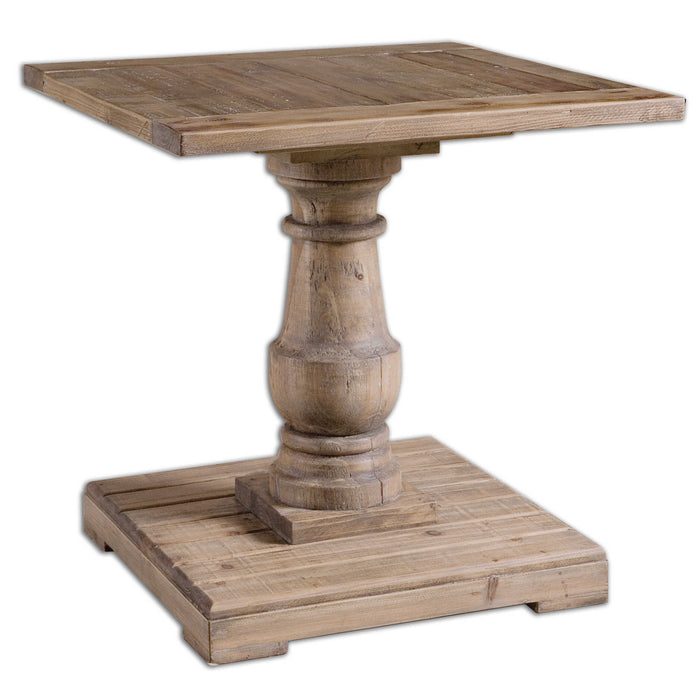 Stratford End Table Distressed Patina-Furniture-Uttermost-Lighting Design Store