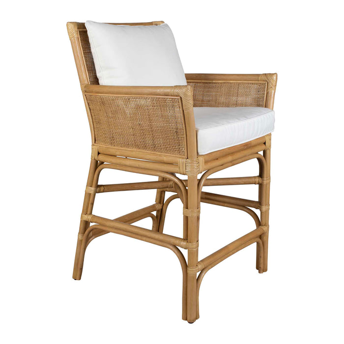 Pacific Counter Stool Natural Woven Rattan-Furniture-Uttermost-Lighting Design Store