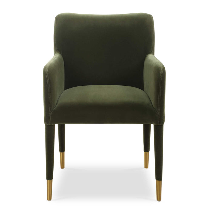 Conifer Dining Chair Brushed Brass-Furniture-Uttermost-Lighting Design Store