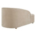 Fae Arm Chaise Lounge Flax-toned Crosshatched Velvet-Furniture-Uttermost-Lighting Design Store