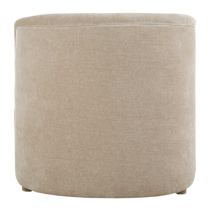 Fae Arm Chaise Lounge Flax-toned Crosshatched Velvet-Furniture-Uttermost-Lighting Design Store