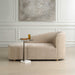 Fae Arm Chaise Lounge Flax-toned Crosshatched Velvet-Furniture-Uttermost-Lighting Design Store