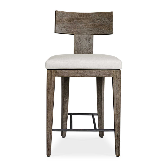 Cellini Counter Stool Weathered Gray-Furniture-Uttermost-Lighting Design Store