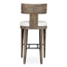Cellini Bar Stool Weathered Gray-Furniture-Uttermost-Lighting Design Store