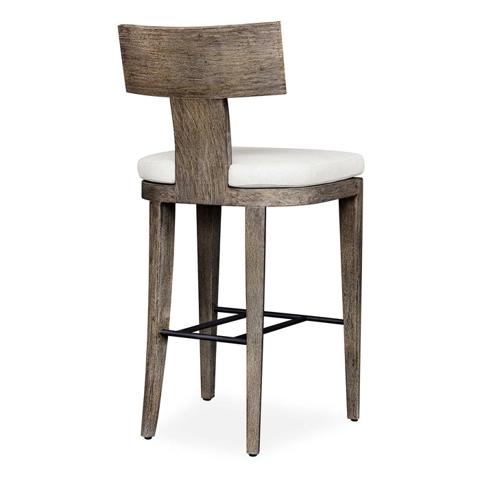 Cellini Bar Stool Weathered Gray-Furniture-Uttermost-Lighting Design Store