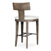 Cellini Bar Stool Weathered Gray-Furniture-Uttermost-Lighting Design Store