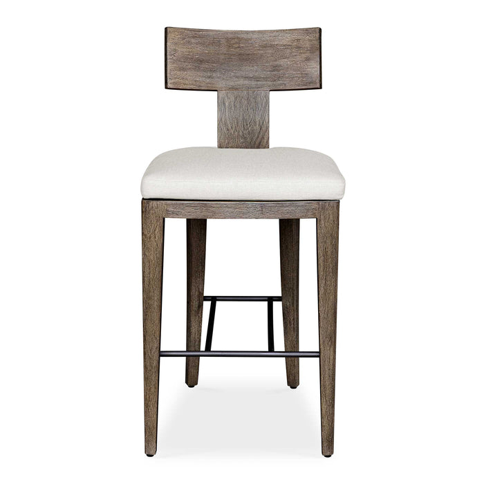 Cellini Bar Stool Weathered Gray-Furniture-Uttermost-Lighting Design Store