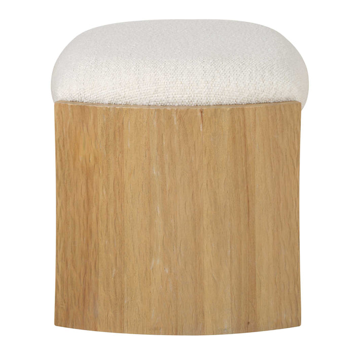 Port Bench Textured White-Furniture-Uttermost-Lighting Design Store