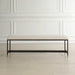 Halston Bench Matte Black-Furniture-Uttermost-Lighting Design Store