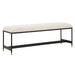Halston Bench Matte Black-Furniture-Uttermost-Lighting Design Store
