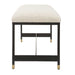 Halston Bench Matte Black-Furniture-Uttermost-Lighting Design Store