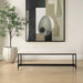Halston Bench Matte Black-Furniture-Uttermost-Lighting Design Store