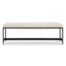 Halston Bench Matte Black-Furniture-Uttermost-Lighting Design Store