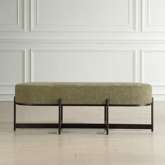 Merino Bench Angular Bronze-Furniture-Uttermost-Lighting Design Store