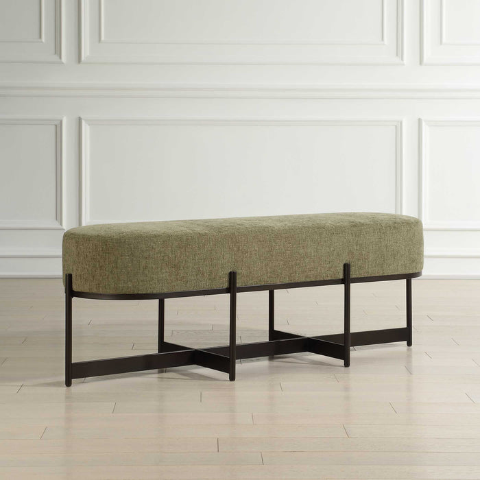 Merino Bench Angular Bronze-Furniture-Uttermost-Lighting Design Store