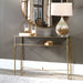 Henzler Console Table Antiqued gold leaf-Furniture-Uttermost-Lighting Design Store