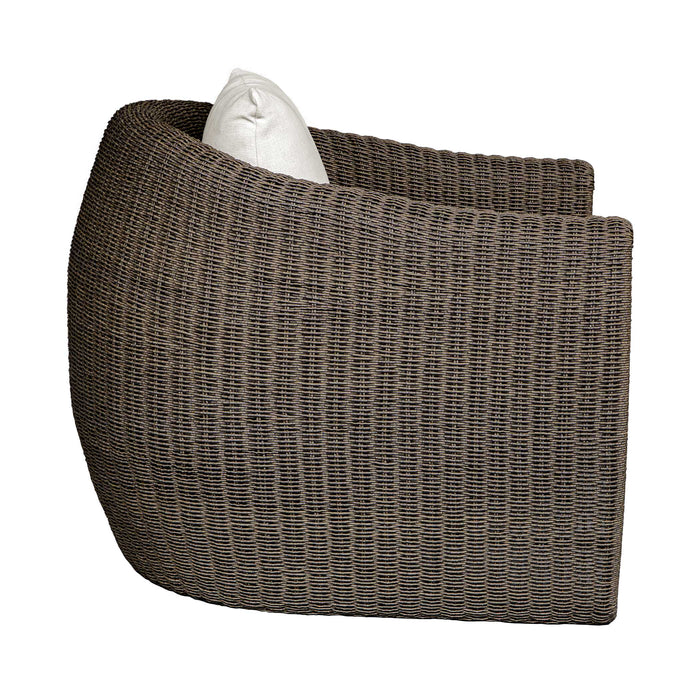 Tropic Lounge Chair Wicker Frame In Mocha-Furniture-Uttermost-Lighting Design Store