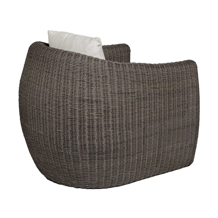 Tropic Lounge Chair Wicker Frame In Mocha-Furniture-Uttermost-Lighting Design Store