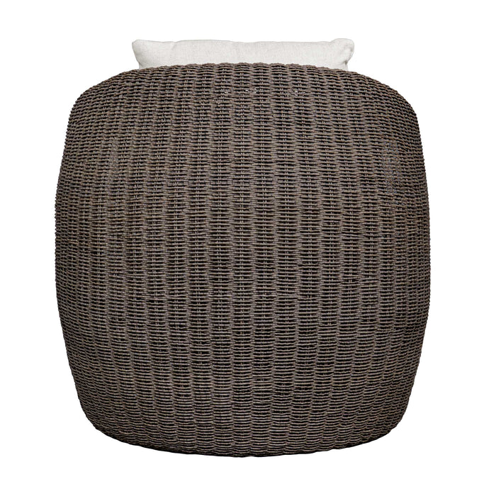 Tropic Lounge Chair Wicker Frame In Mocha-Furniture-Uttermost-Lighting Design Store