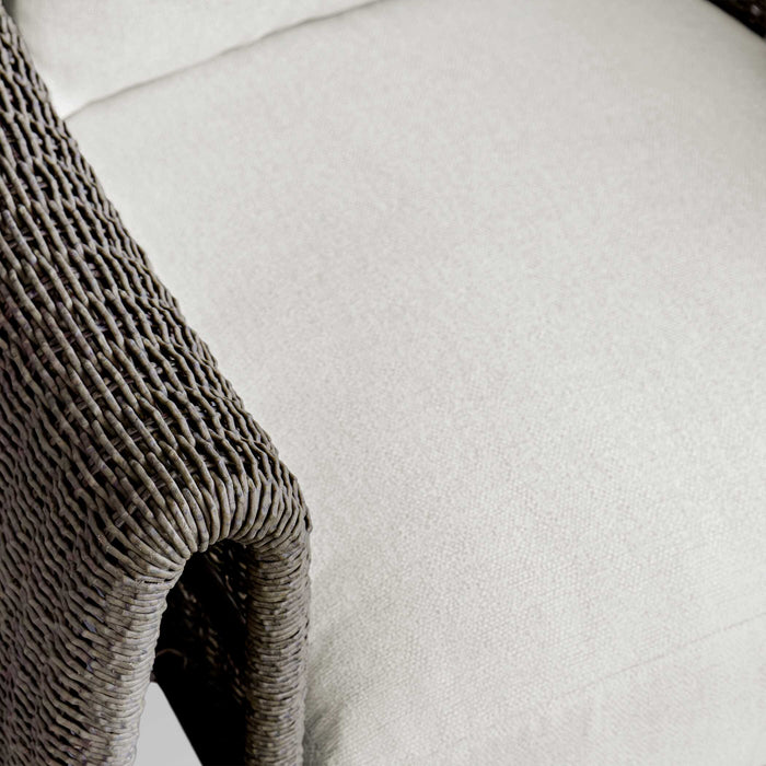 Tropic Lounge Chair Wicker Frame In Mocha-Furniture-Uttermost-Lighting Design Store