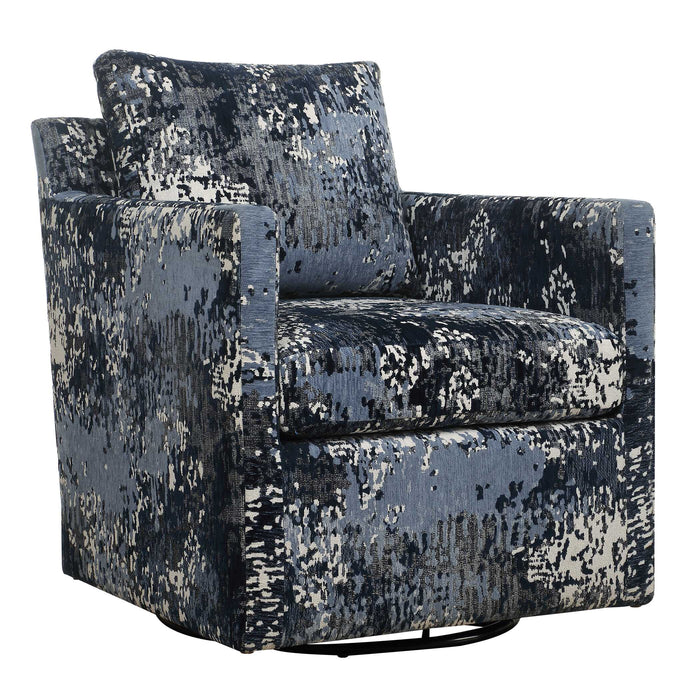 Tisdell Chair White, Gray, And Indigo-Furniture-Uttermost-Lighting Design Store