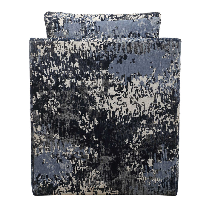 Tisdell Chair White, Gray, And Indigo-Furniture-Uttermost-Lighting Design Store