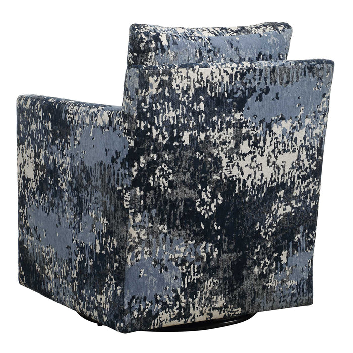 Tisdell Chair White, Gray, And Indigo-Furniture-Uttermost-Lighting Design Store